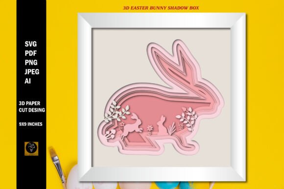 3D Easter Bunny Paper Cut Shadow Box: A Designer’s Real-World Review