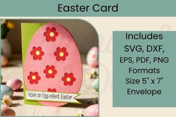 3D Easter Egg Card SVG for Handmade Greeting Magic