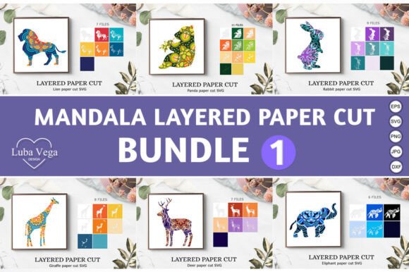 3D SVG Mandala Bundle for Local Business Branding