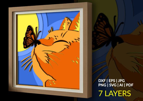 Cat with Butterfly 3D Layered Shadow Box: A Designer’s Honest Review