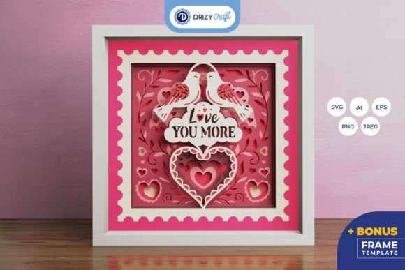 Love Shadow Box - Valentine s 3D SVG