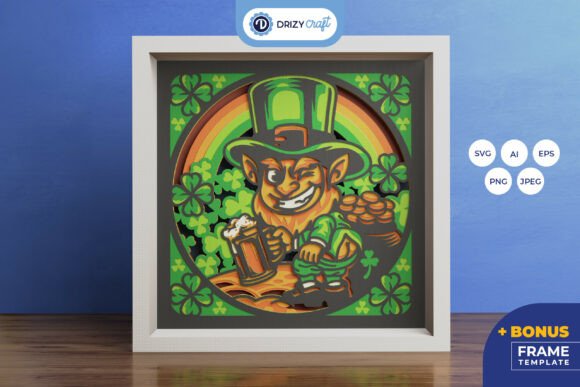 Lucky Little Rascal St Patricks 3D SVG for Seasonal Branding & Social Media