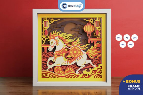 Lunar New Year Horse Shio 3D Shadow Box: A Designer’s Honest Review