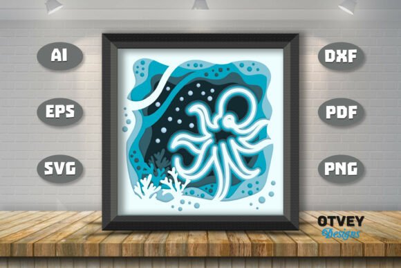 Octopus in a Seabed Atmosphere 3D Layered: A Deep Dive for Designers in Branding and Visual Projects