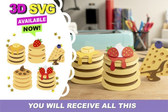 Pancakes of the World 3D SVG: A Global Design Treat for Bloggers and Publishers