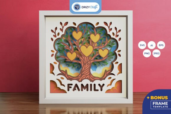 Together We Grow Family Tree 3D Layered: A Warm, Organic SVG for Local Branding & Packaging