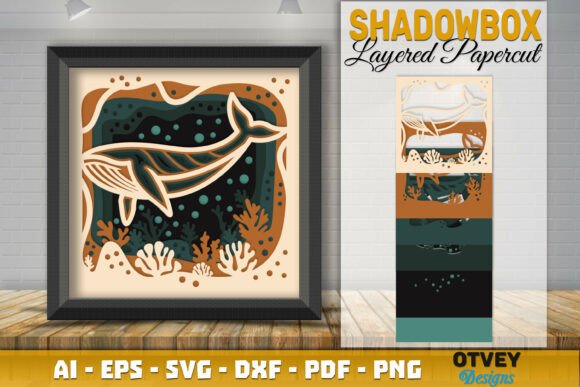 Whale in a Seabed Atmosphere 3D Layered: A Visual Storytelling Tool for Modern Branding and Marketing